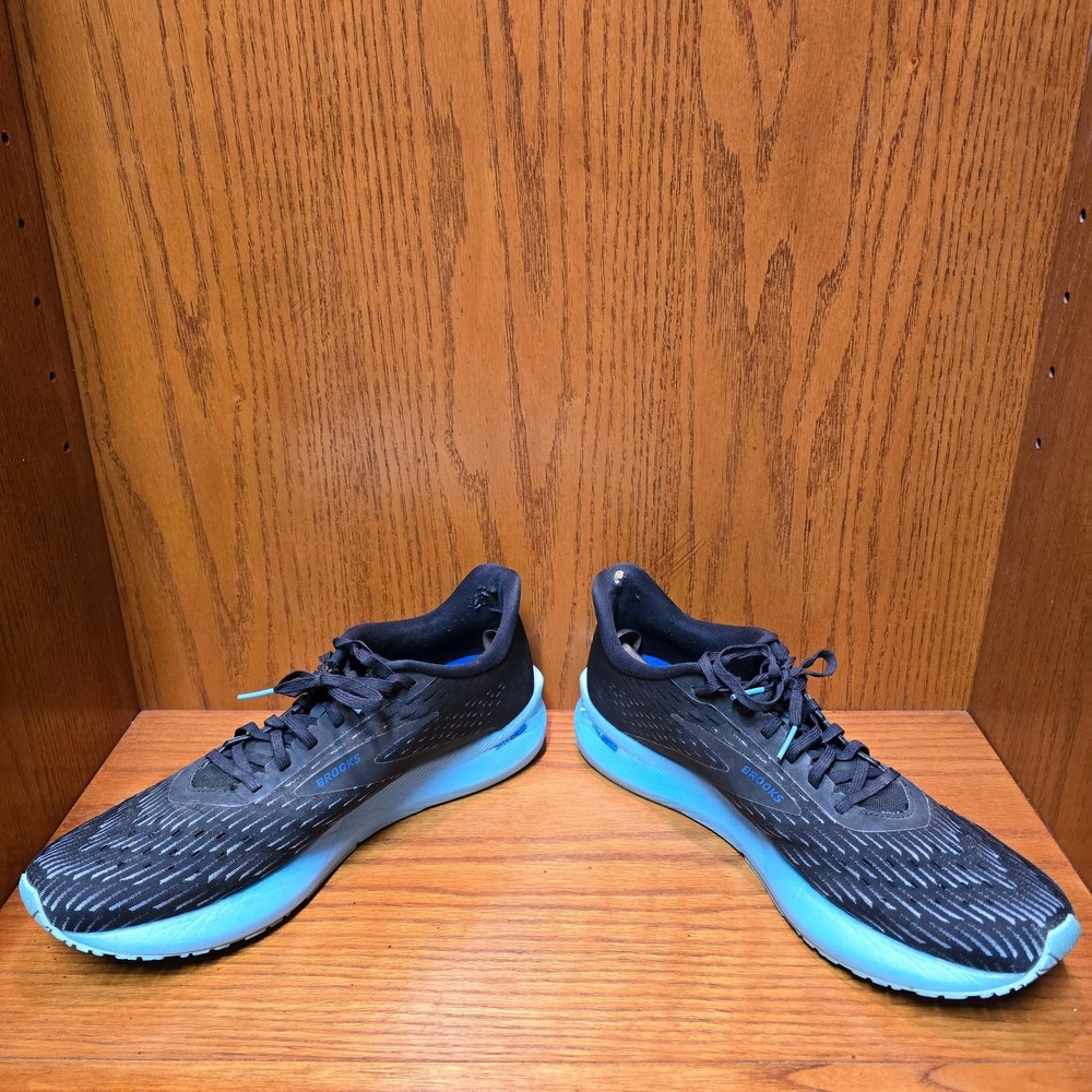 Brooks Hyperion Tempo Men's Running Shoes 12.5D Black Blue Sneaker  1103391D082 - Picture 4 of 10